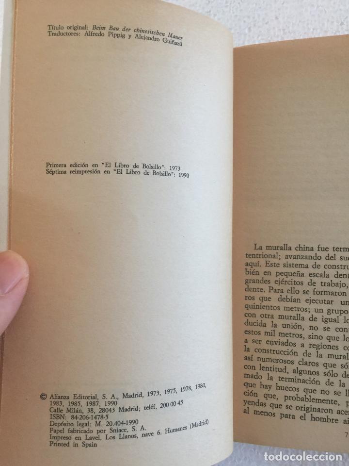 Libros de segunda mano: La muralla china - Kafka - Foto 4