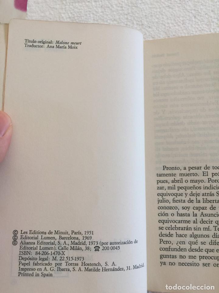 Libros de segunda mano: Malone muere - Samuel Beckett - Foto 5