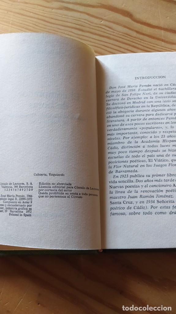 Libros de segunda mano: EL COMPRADOR DE HORAS, Jos&eacute; M. Pem&aacute;n, - Foto 3