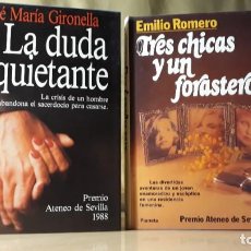 Libros de segunda mano: LOTE 2 NOV. LA DUDA INQUIETANTE, JOSÉ Mª GIRONELLA / TRES CHICAS Y UN FORASTERO, EMILIO ROMERO
