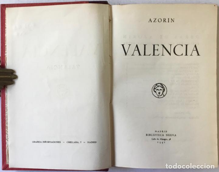 Libros de segunda mano: VALENCIA. - AZOR&Iacute;N. - Foto 2