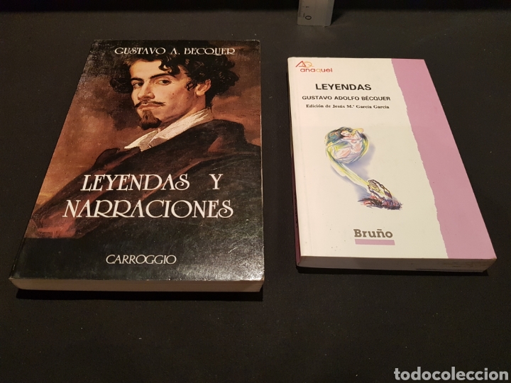 Libros de segunda mano: Lote 2 libros Becquer. Leyendas y narraciones/ Leyendas. Tapa blanda