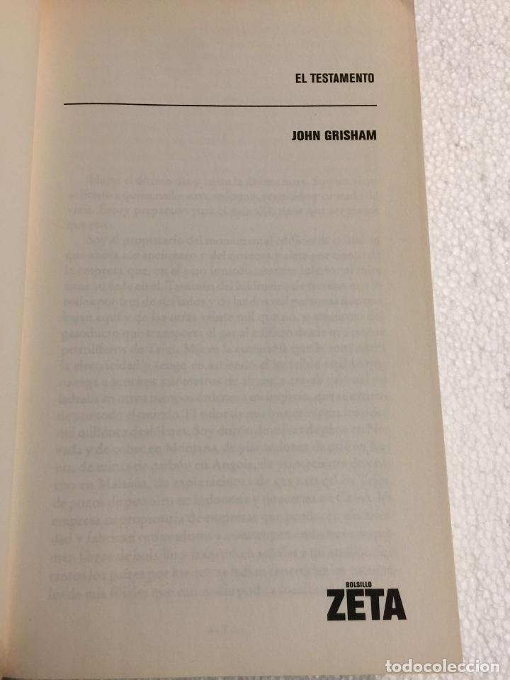 Libros de segunda mano: El testamento - John Grisham - Foto 3