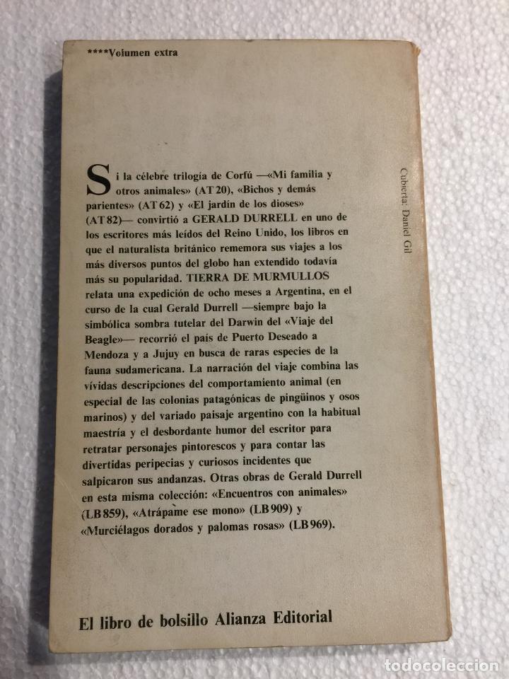 Libros de segunda mano: Tierra de murmullos - Gerald Durrell - Foto 2