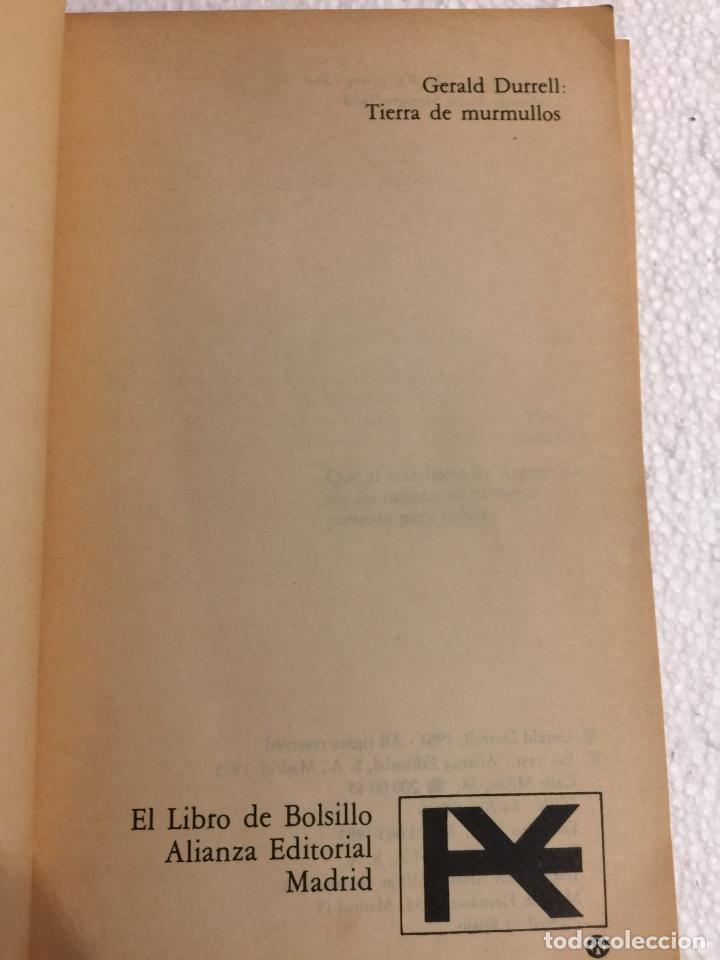 Libros de segunda mano: Tierra de murmullos - Gerald Durrell - Foto 4