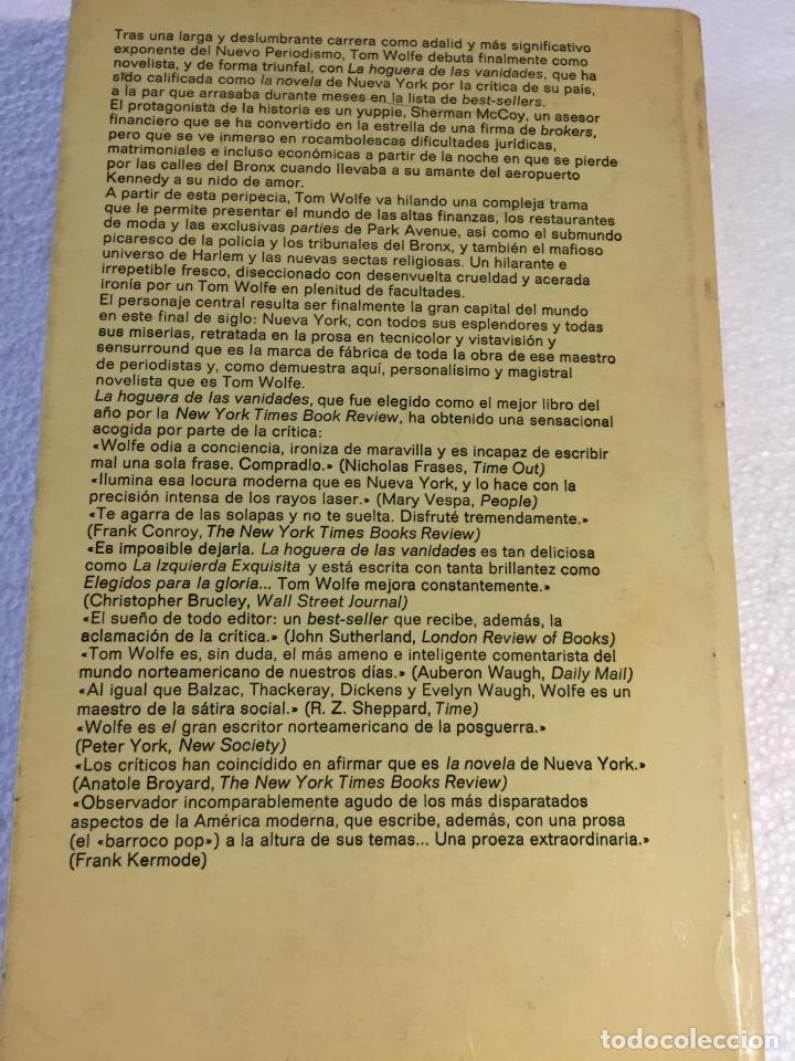 Libros de segunda mano: La hoguera de las vanidades - Tom Wolfe - Foto 3