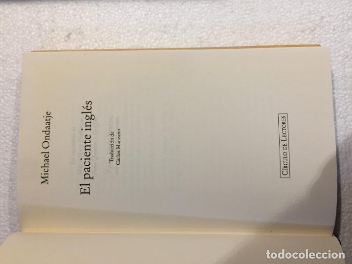 Libros de segunda mano: El paciente ingl&eacute;s - Michael Ondaatje - Foto 4