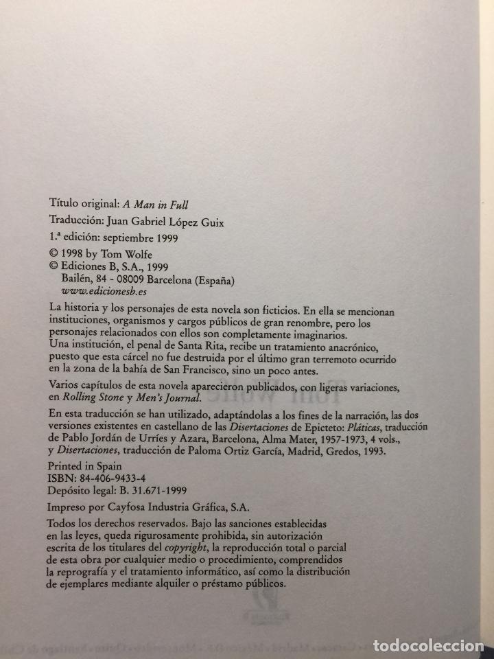 Libros de segunda mano: Todo un hombre - Tom Wolfe - Foto 3