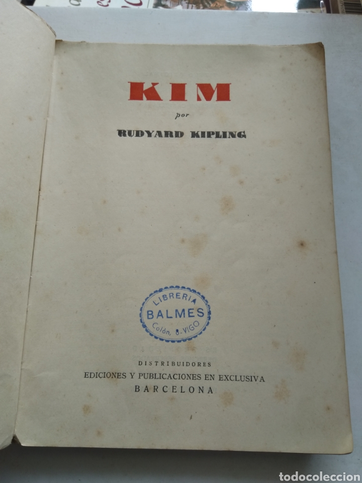 Libros de segunda mano: KIM DE LA INDIA/RUDYARD KIPLING - Foto 3