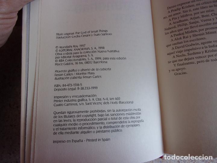 Libros de segunda mano: EL DIOS DE LAS PEQUE&Ntilde;AS COSAS. - Foto 3
