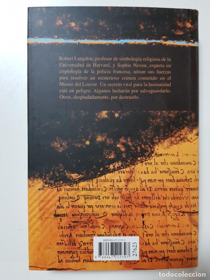 Libros de segunda mano: EL CODIGO DA VINCI. DAN BROWN. CIRCULO DE LECTORES. 2003 - Foto 2