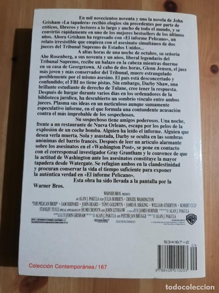 Libros de segunda mano: EL INFORME PEL&Iacute;CANO (JOHN GRISHAM) - Foto 2