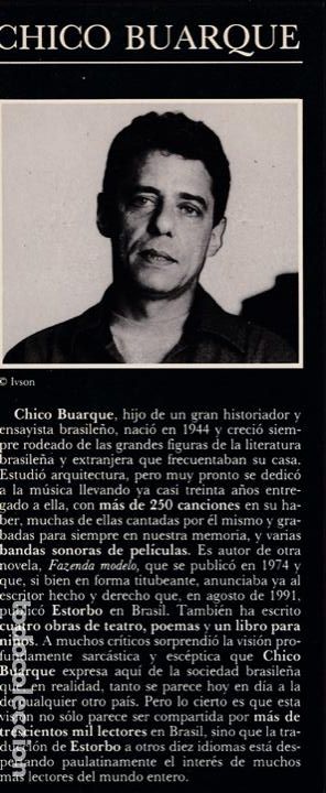 Libros de segunda mano: Estorbo / Chico Buarque - Foto 2