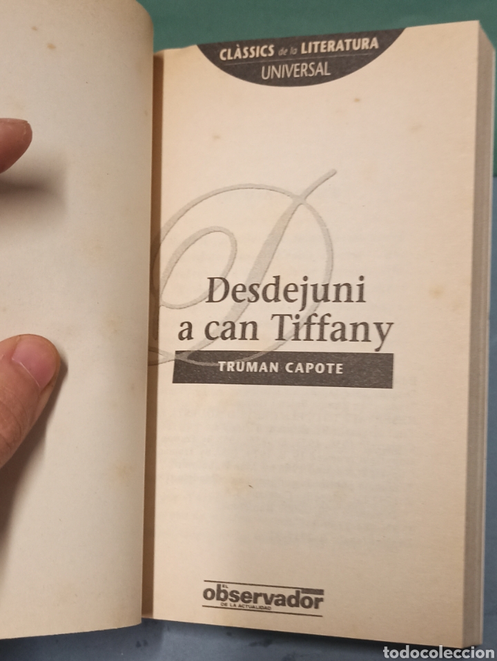 Libros de segunda mano: Desdejuni a can Tiffany de Truman Capote Libro en Catalán - Foto 3 - 243480080