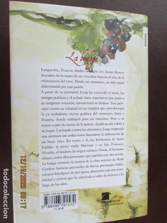 Libros de segunda mano: LA BODEGA - NOAH GORDON - ROCA EDITORIAL 2007. - Foto 3