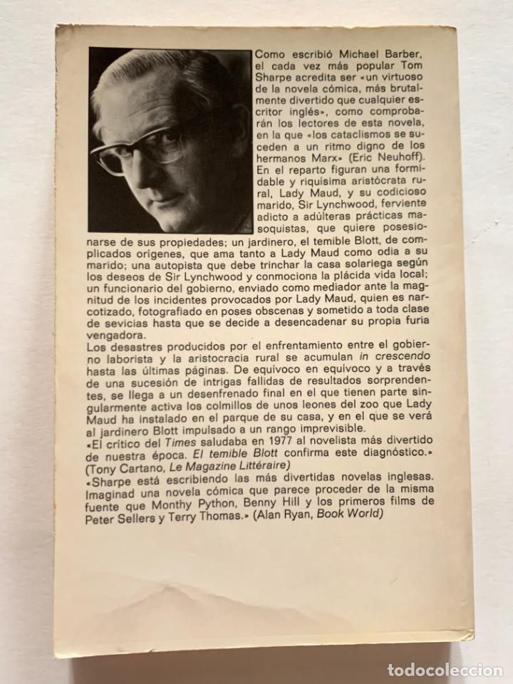 Libros de segunda mano: EL TEMIBLE BLOTT - TOM SHARP - EDITORIAL ANAGRAMA - Foto 2