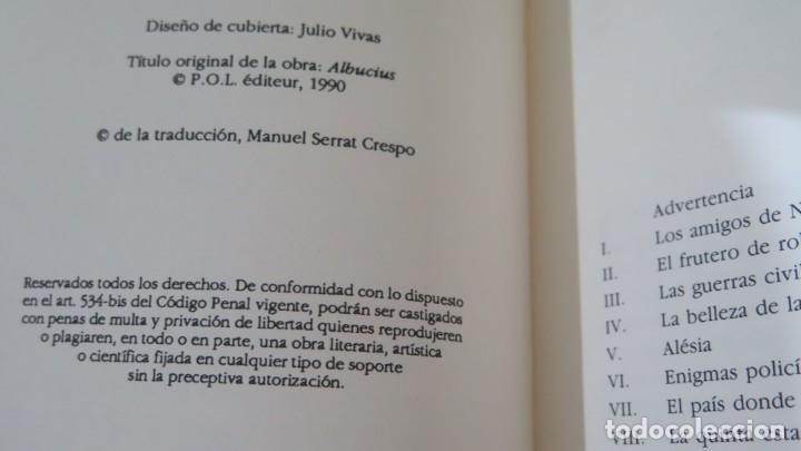 Libros de segunda mano: 1990.- ALBUCIO. PASCAL QUIGNARD. EDICIONES VERSAL - Foto 3