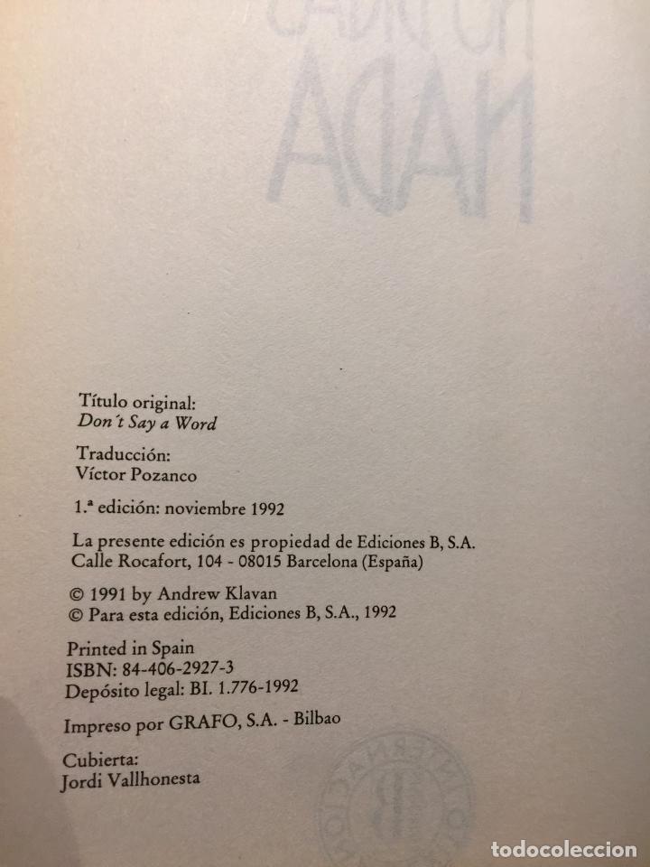 Libros de segunda mano: No digas nada - Andrew Klavan - Foto 5