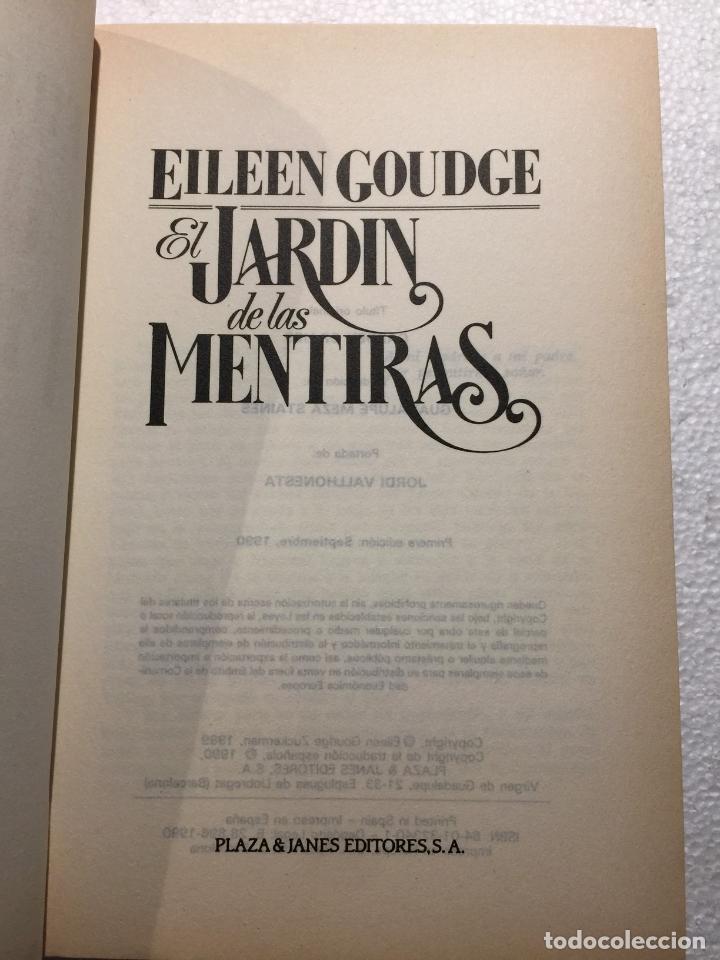 Libros de segunda mano: El jardin de las mentiras - Eileen Goudge - Foto 3