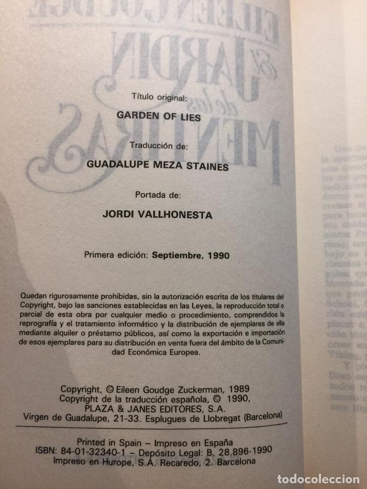 Libros de segunda mano: El jardin de las mentiras - Eileen Goudge - Foto 5