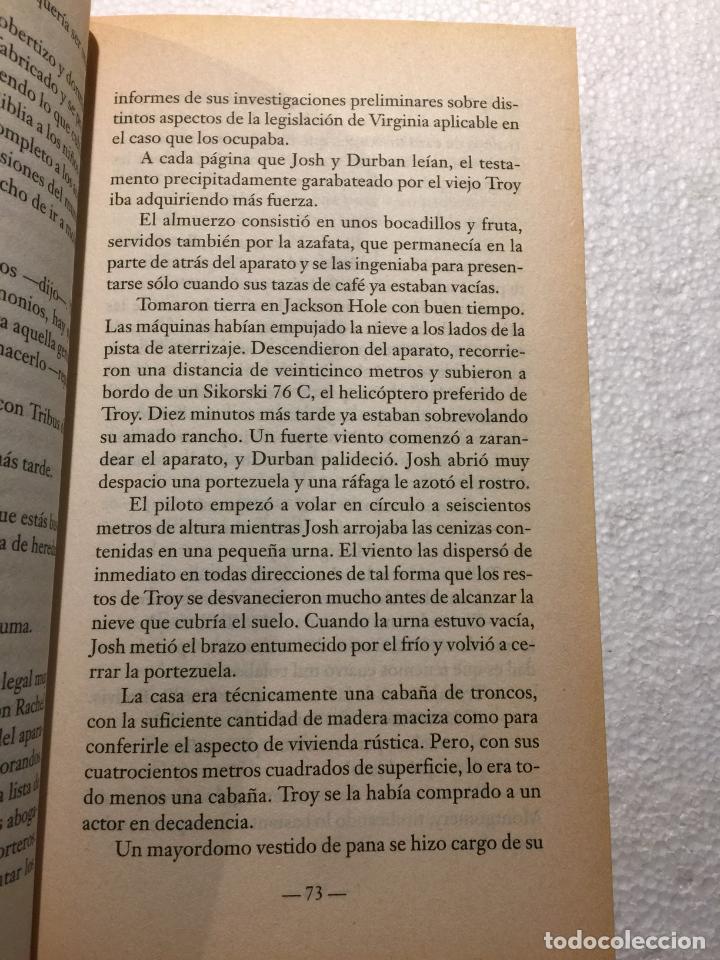 Libros de segunda mano: El testamento - John Grisham - Foto 3