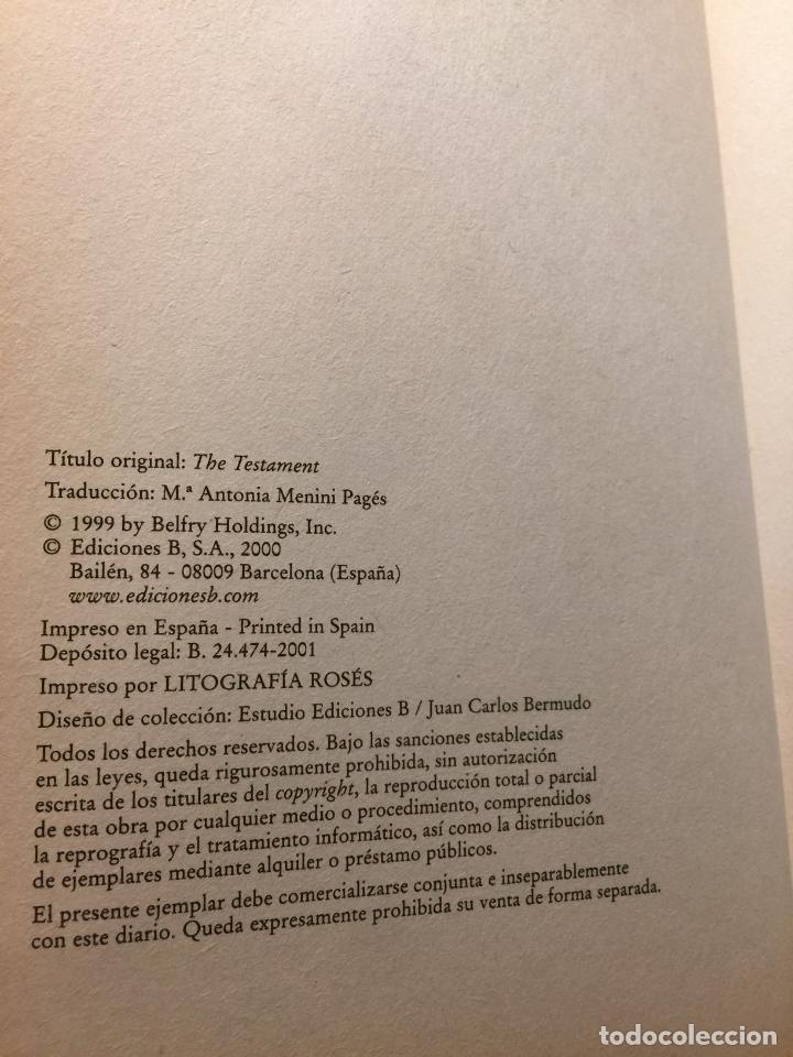 Libros de segunda mano: El testamento - John Grisham - Foto 5