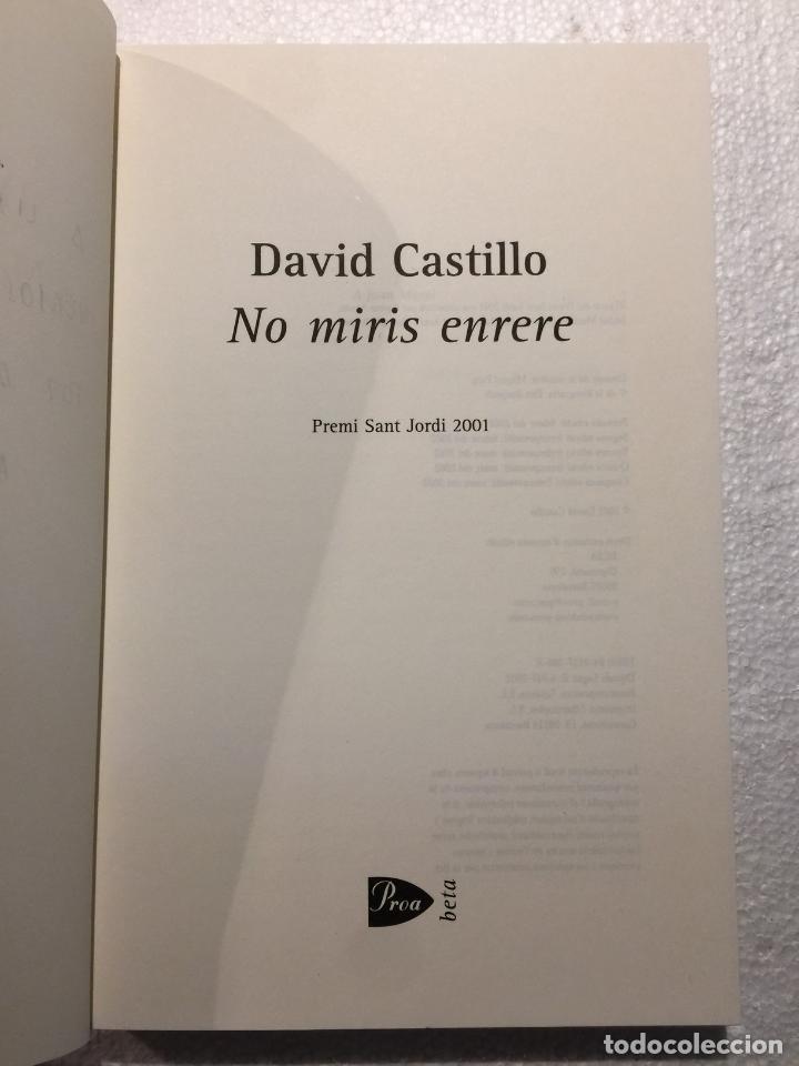 Libros de segunda mano: No miris enrere - David Castillo - Foto 4