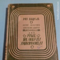 Libros de segunda mano: FINAL DEL SIGLO XIX Y PRINCIPIOS DEL XX - MEMORIAS PÍO BAROJA VOL. 3 - BIBLIOTECA NUEVA, 1945