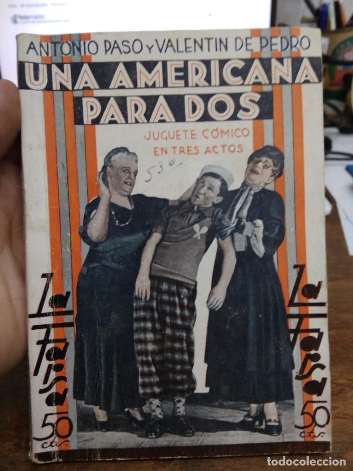 Libri di seconda mano: Una americana para dos, Antonio Paso y Valent&iacute;n de Pedro. N-2663