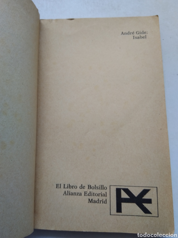 Libros de segunda mano: ISABEL/ANDR&Eacute; GIDE - Foto 2