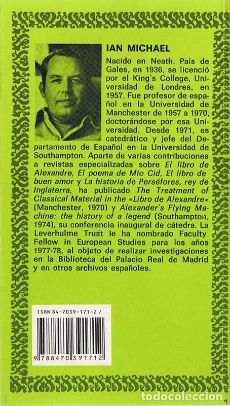 Libros de segunda mano: POEMA DE MIO CID IAN MICHAEL - Foto 2