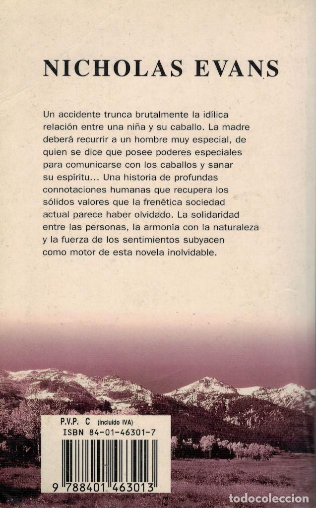 Libros de segunda mano: Nicholas Evans, El hombre que susurraba al o&iacute;do de los caballos - Foto 2
