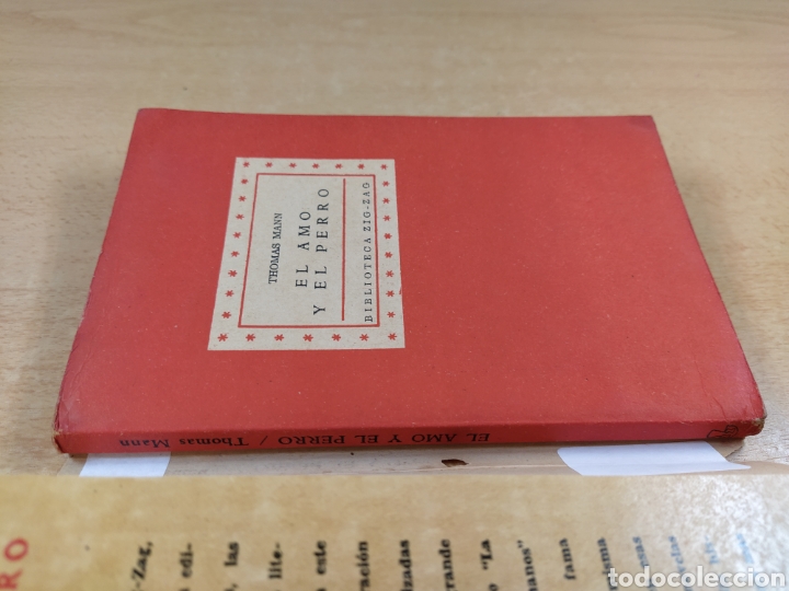 Libros de segunda mano: EL AMO Y EL PERRO / THOMAS MANN / ZIG-ZAG. 1946 - Foto 2