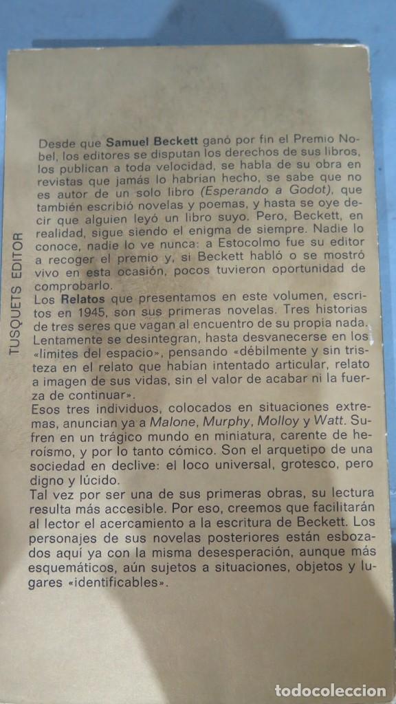 Libros de segunda mano: 1958.- RELATOS. BECKETT - Foto 2