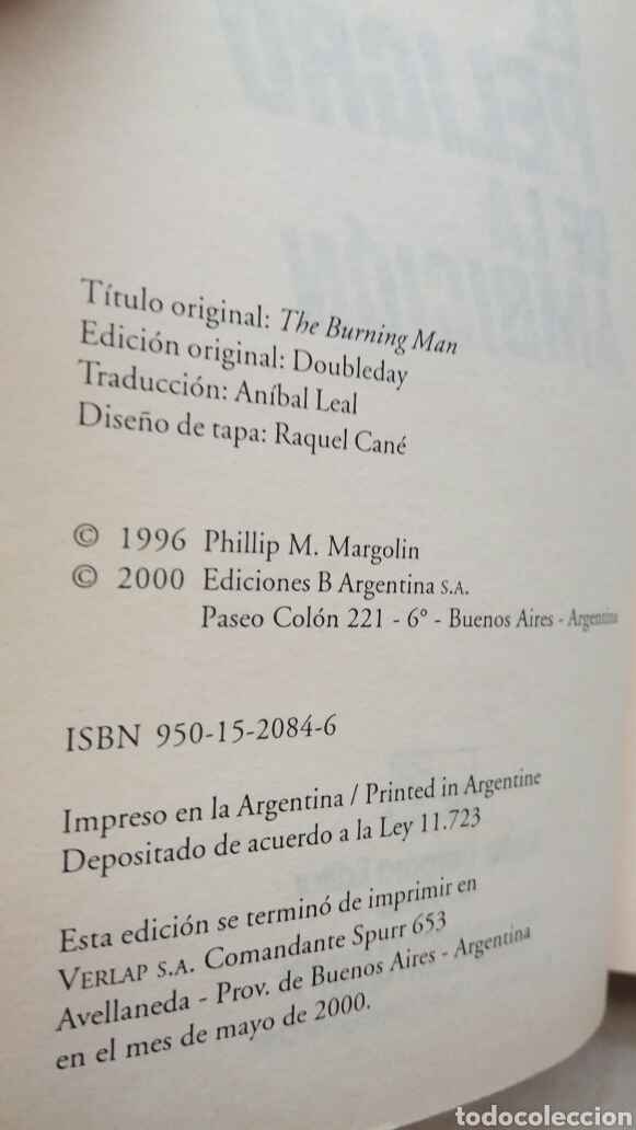 Libros de segunda mano: El poder de la ambici&oacute;n. Phillip Margolin. Javier Vergara Editor, 2000. - Foto 5