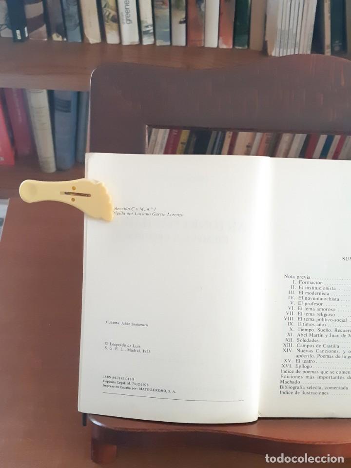 Libros de segunda mano: Antonio Machado -Ejemplo y Lecci&oacute;n - Foto 2