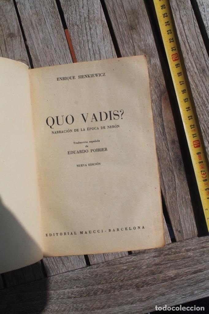 Libros de segunda mano: quo vadis E- Sienkiewicz - Foto 2