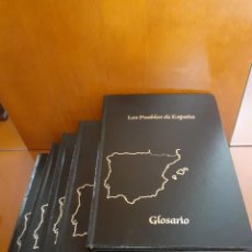 Libros de segunda mano: COLECCION LOS PUEBLOS DE ESPAÑA , 4 TOMOS Y GLOSARIO,. Lote 253042370
