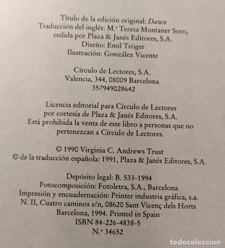 Libros de segunda mano: Libro: Aurora Dawn - V. C. Andrews (1994) - Foto 3