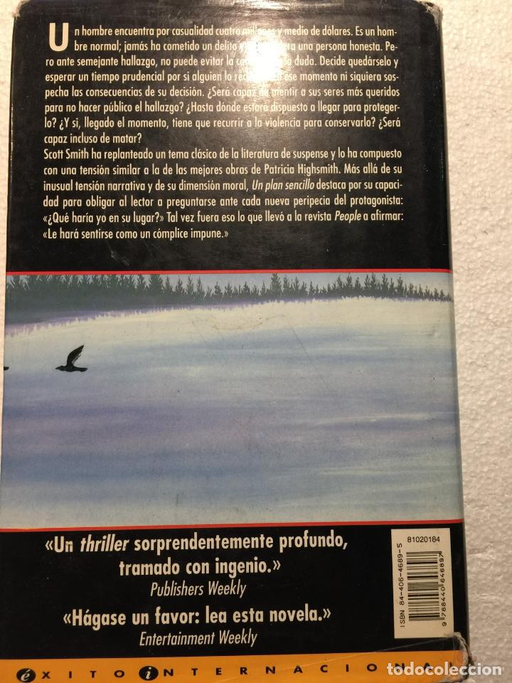 Libros de segunda mano: Un plan sencillo - Scott Smith - Foto 3