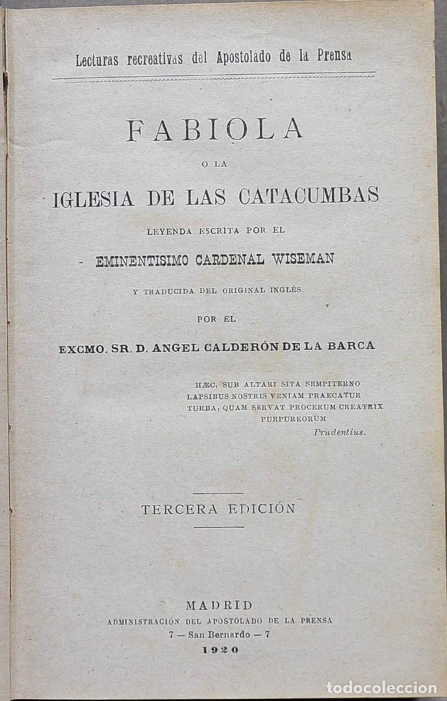 Libros de segunda mano: Wiseman. Fabiola - Foto 5