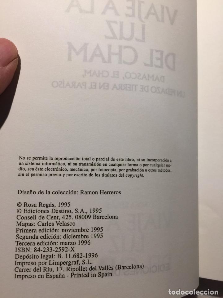 Libros de segunda mano: Viaje a la luz del cham - Rosa Reg&aacute;s - Foto 3