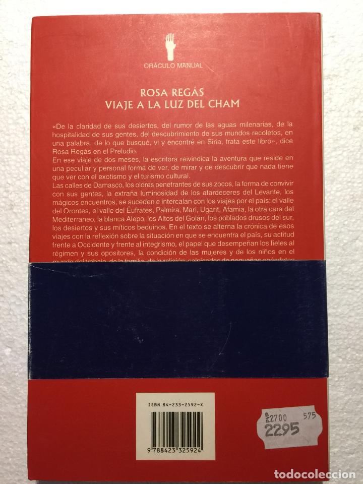 Libros de segunda mano: Viaje a la luz del cham - Rosa Reg&aacute;s - Foto 4