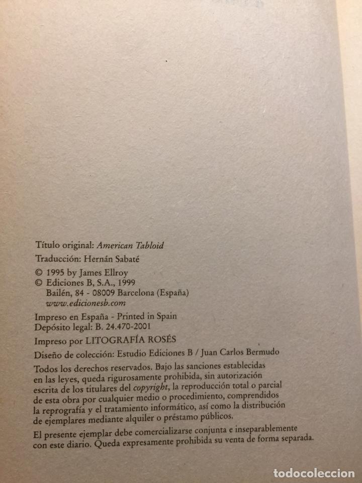Libros de segunda mano: Am&eacute;rica - James Ellroy - Foto 4