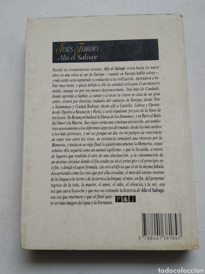 Libros de segunda mano: ALIS EL SALVAJE/JES&Uacute;S FERRERO - Foto 3