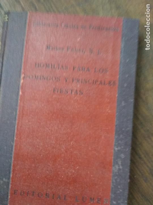 Gebrauchte B&uuml;cher: Homil&iacute;as para los domingos y principales fiestas, Mat&iacute;as F&aacute;ber S. J. 1943. N-3109