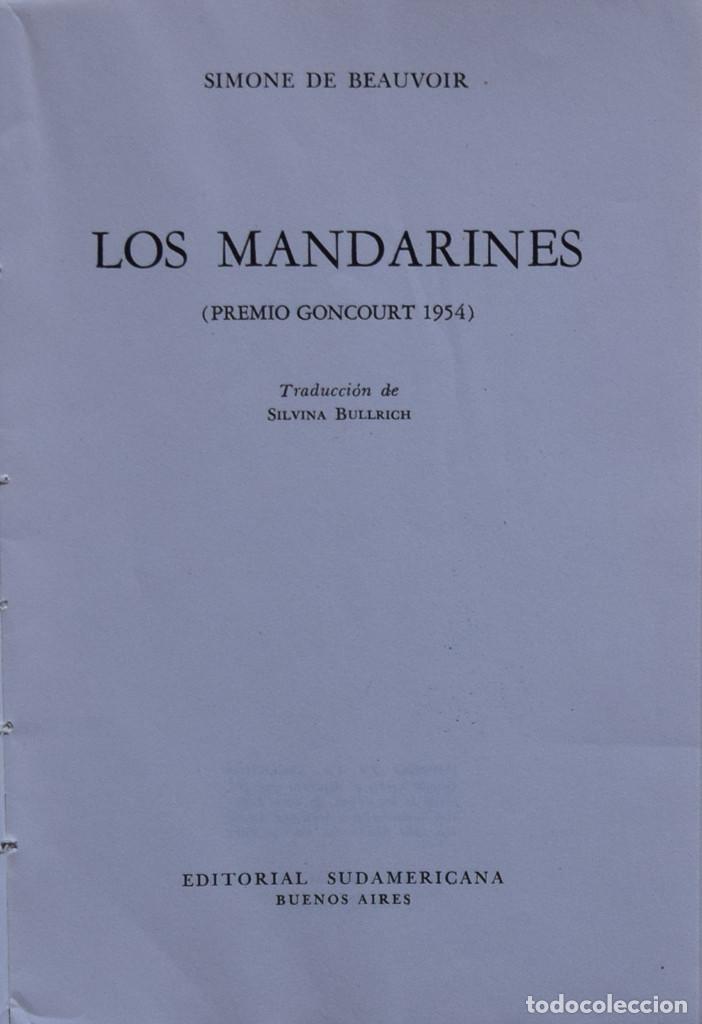 Libros de segunda mano: LOS MANDARINES - Simone de BEAUVOIR - Foto 2