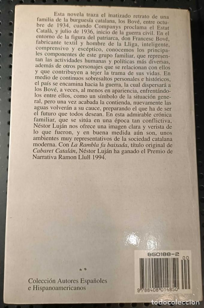 Libros de segunda mano: Libro: Cabaret Catal&aacute;n de N&eacute;stor Luj&aacute;n, 1995 - Foto 4