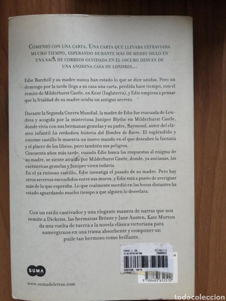 Libros de segunda mano: Las horas distantes / Kate Morton - Foto 3