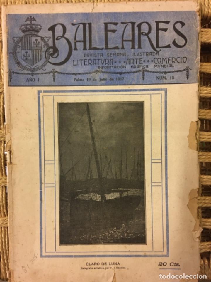 Livres d'occasion: REVISTA BALEARES, LITERATURA, ARTE, COMERCIO, NUMERO 15, 1917